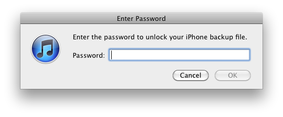 Come recuperare la password dei backup iTunes codificati