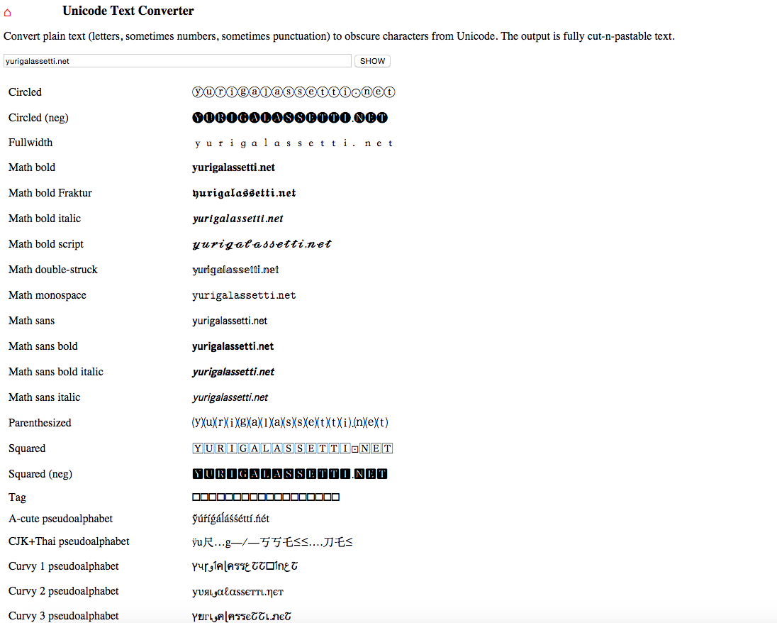 Come scrivere post su Facebook, Twitter e altri social network utilizzando font di scrittura segreti